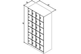 24门感应锁储物柜 现代办公空间的安全与智能之选